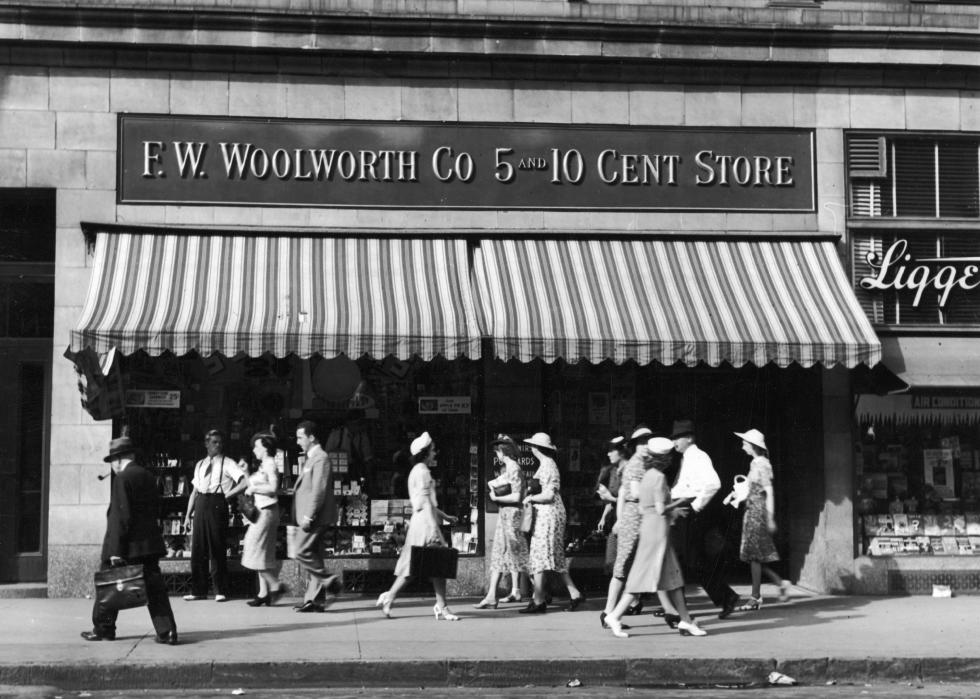 A Woolworth's store long ago.