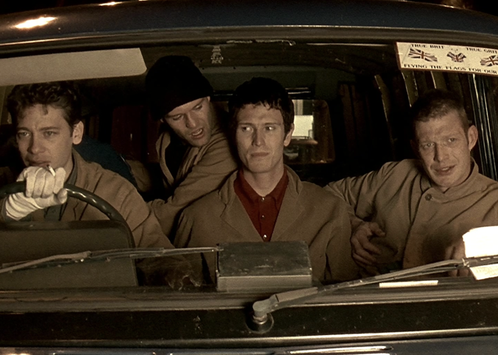 A car scene from "Lock, Stock and Two Smoking Barrels"