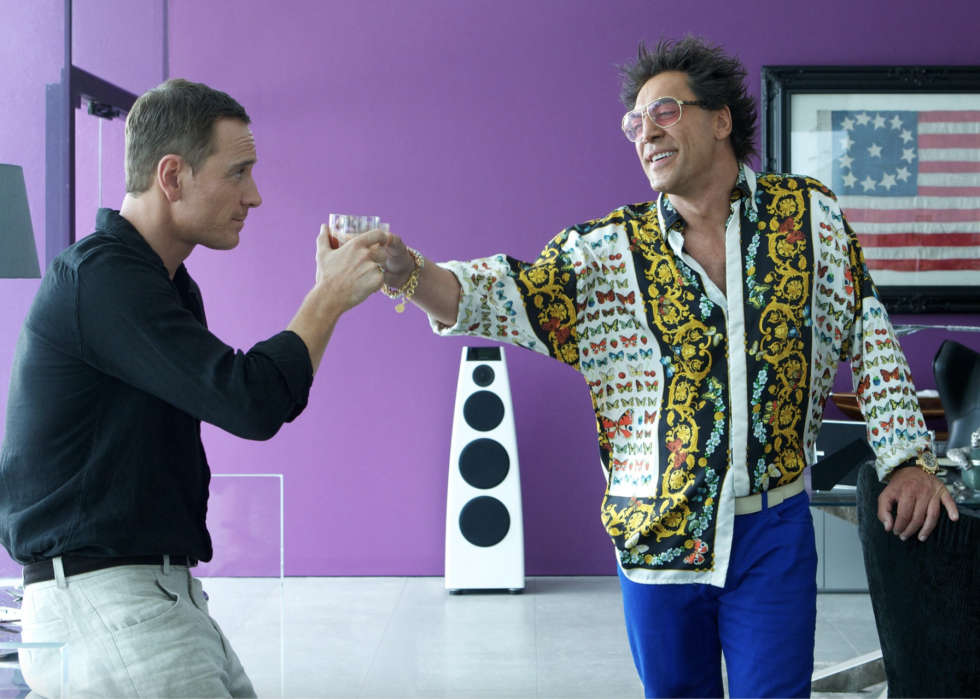Javier Bardem and Michael Fassbender in The Counselor