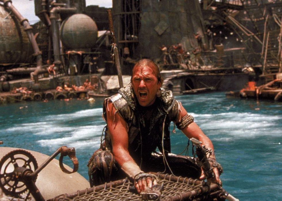 Kevin Costner in a scene from "Waterworld" 