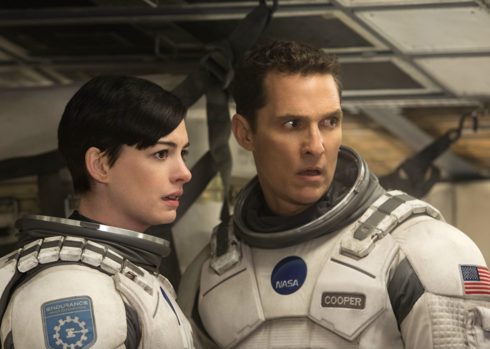 Matthew McConaughey and Anne Hathaway in "Interstellar"