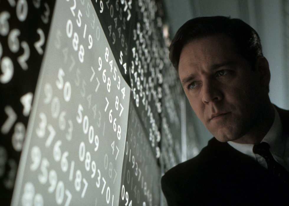 Russell Crowe in scene from "A Beautiful Mind"