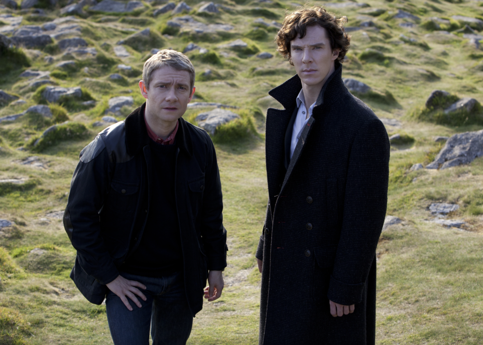 Martin Freeman and Benedict Cumberbatch in "Sherlock"