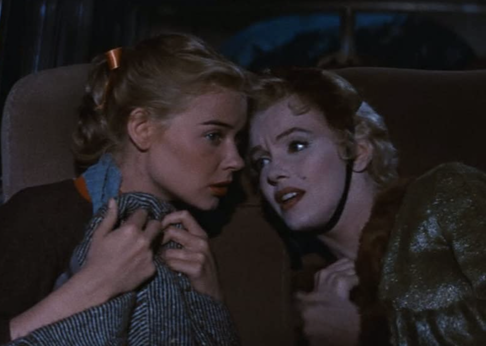 Marilyn Monroe and Hope Lange in "Bus Stop"