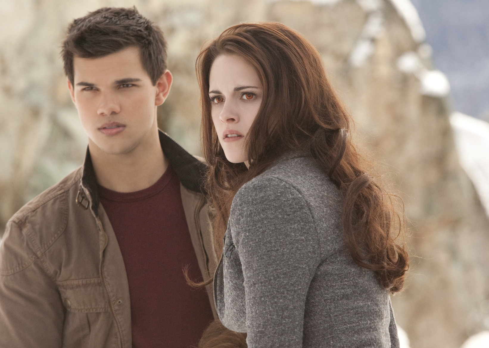 Kristen Stewart and Taylor Lautner in "The Twilight Saga: Breaking Dawn - Part 2"