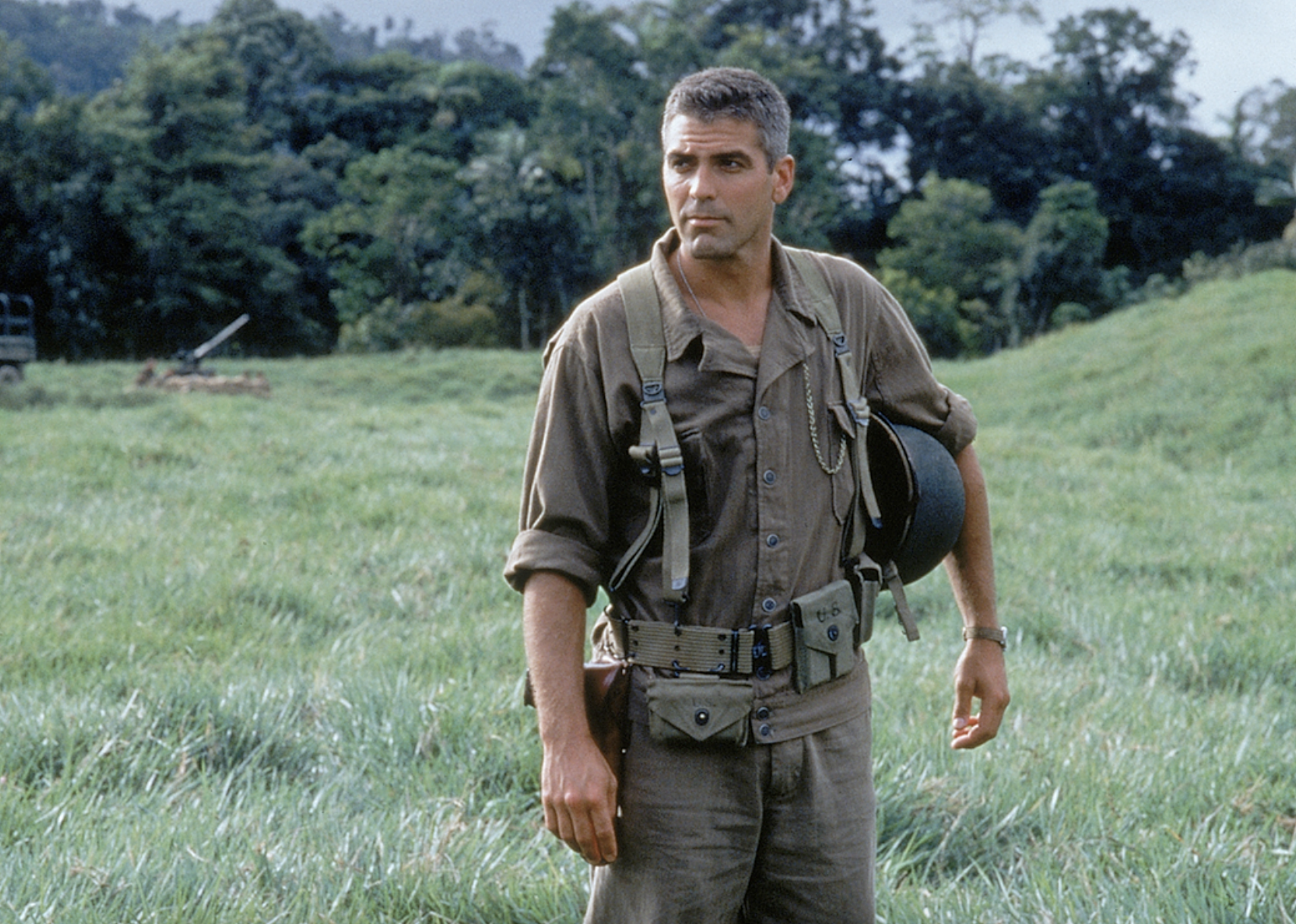 George Clooney in "The Thin Red Line"