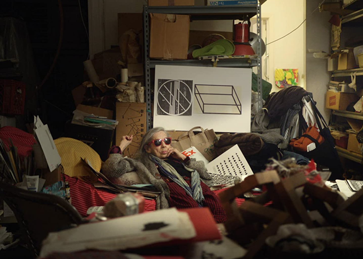 A scene from the film "Dreaming Walls: Inside the Chelsea Hotel."