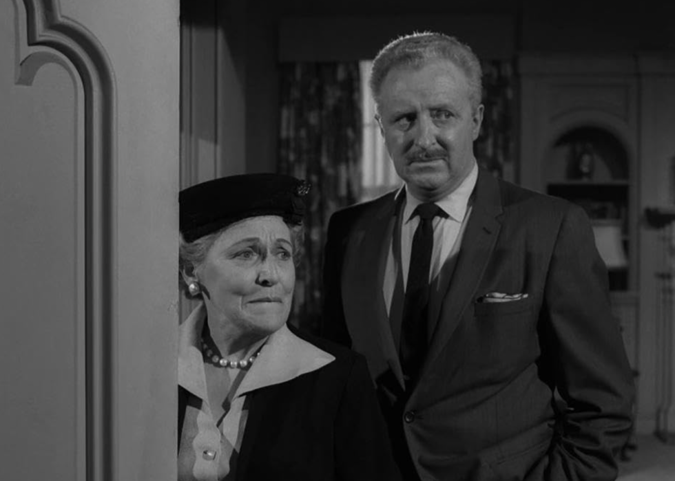 Doris Packer and David White in "The Twilight Zone".