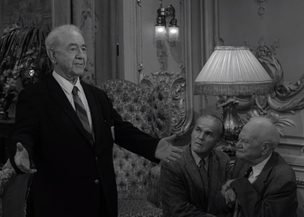 Cecil Kellaway in a scene from "The Twilight Zone".