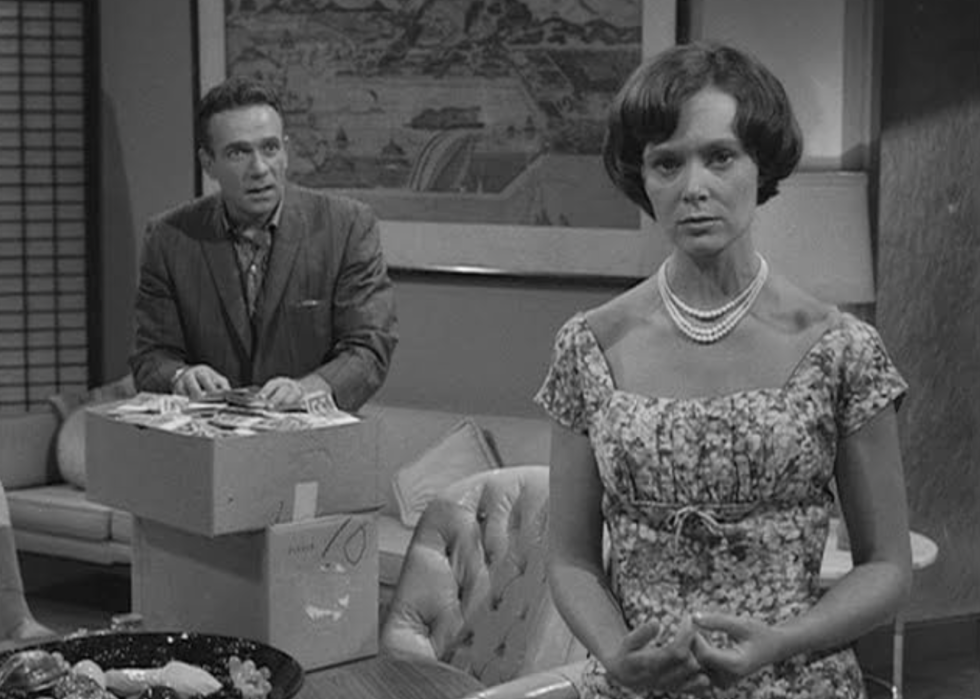 Dane Clark and Christine White in "The Twilight Zone".