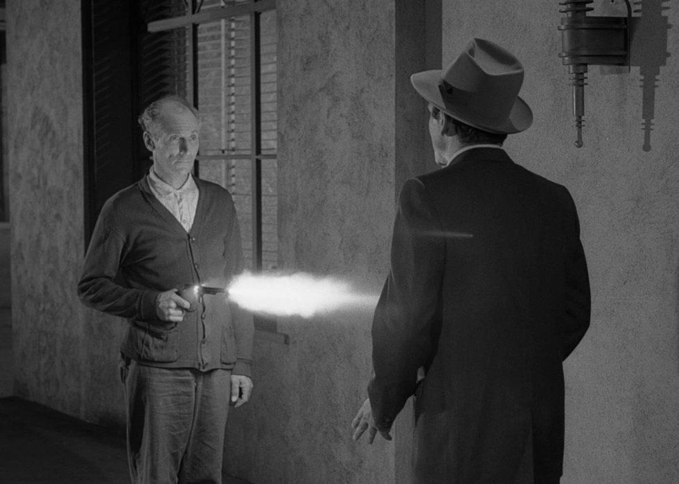 Peter Brocco and Don Gordon in The Twilight Zone.