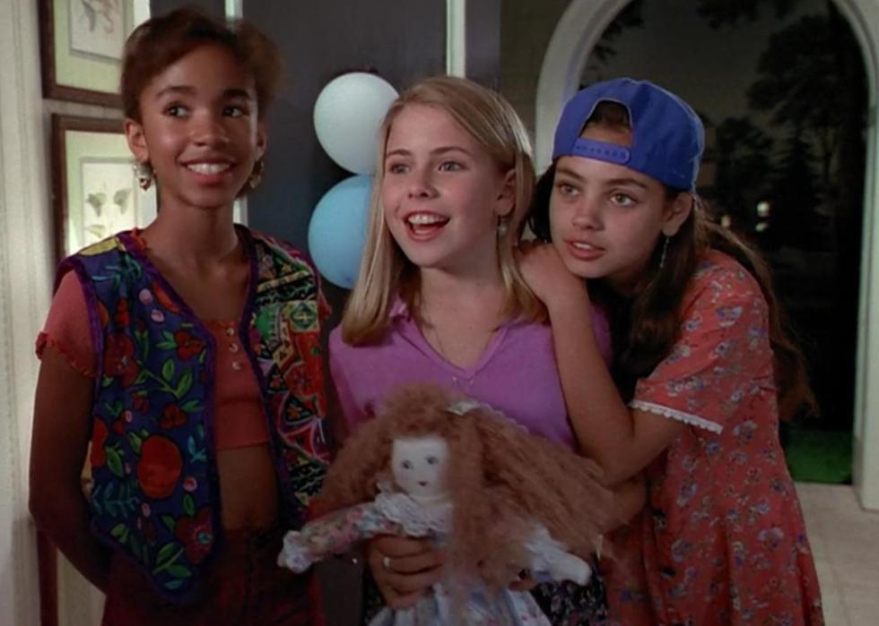 Mila Kunis, Erica Luttrell and Ashleigh Sterling in "Honey, We Shrunk Ourselves!"
