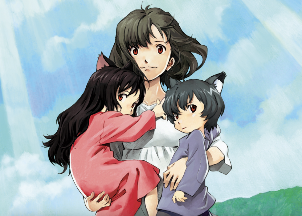A screengrab of a scene from "Wolf Children"