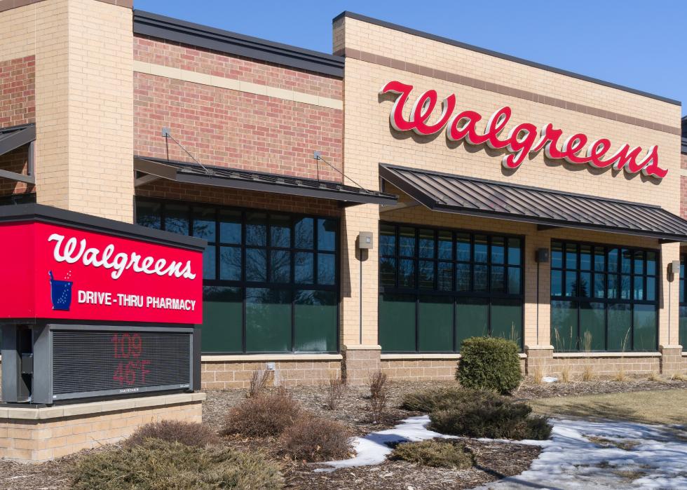 Walgreens store exterior and sign