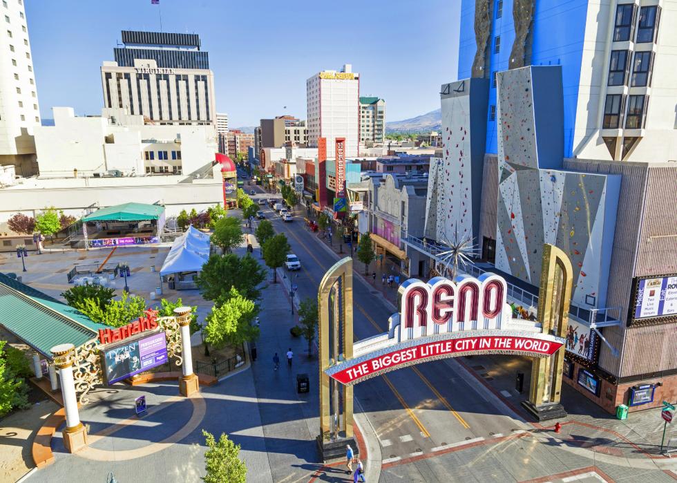 Reno's famous The Biggest Little City in the World sign.