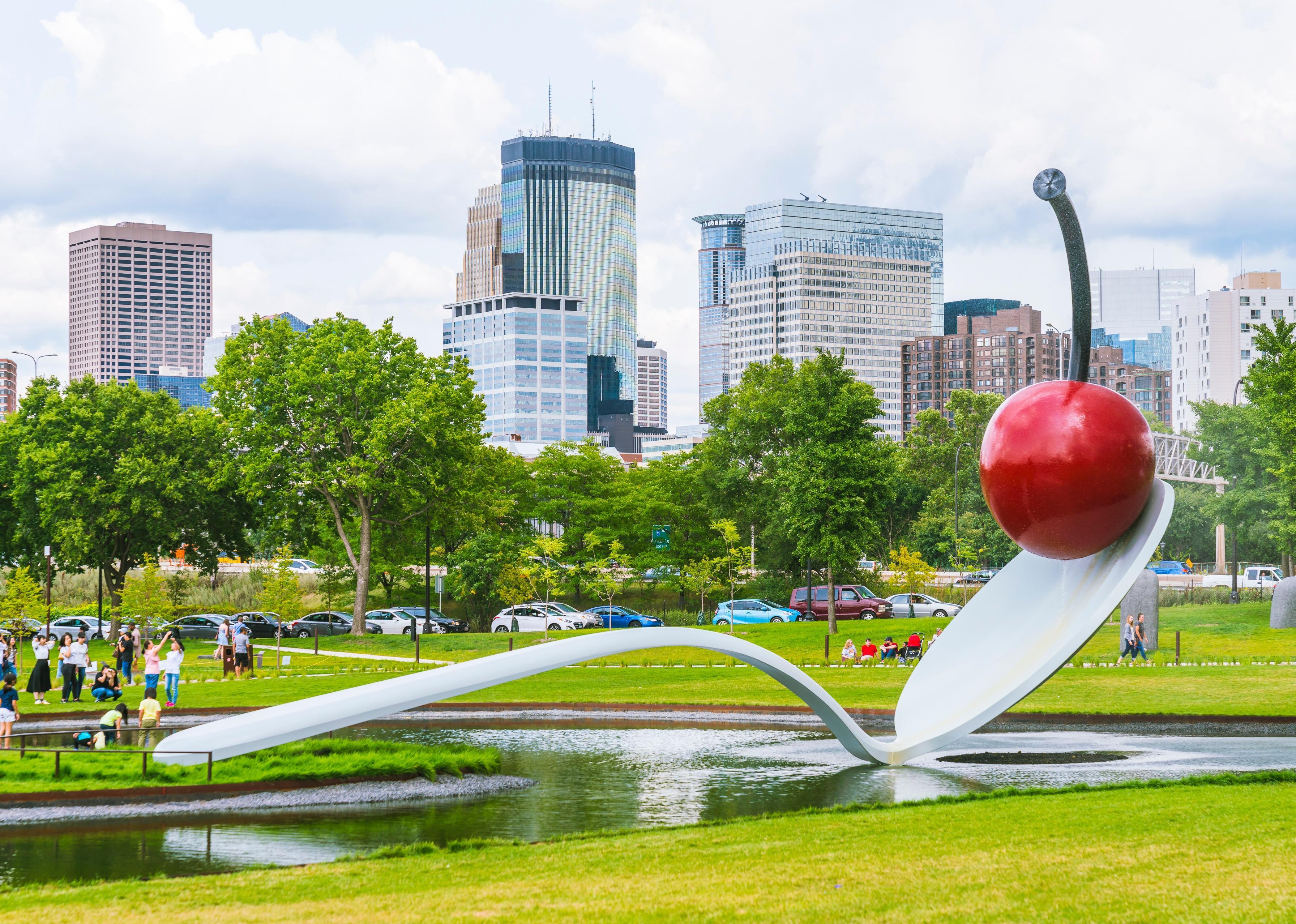 Spoonbridge and Cherry sculpture in Minneapolis.