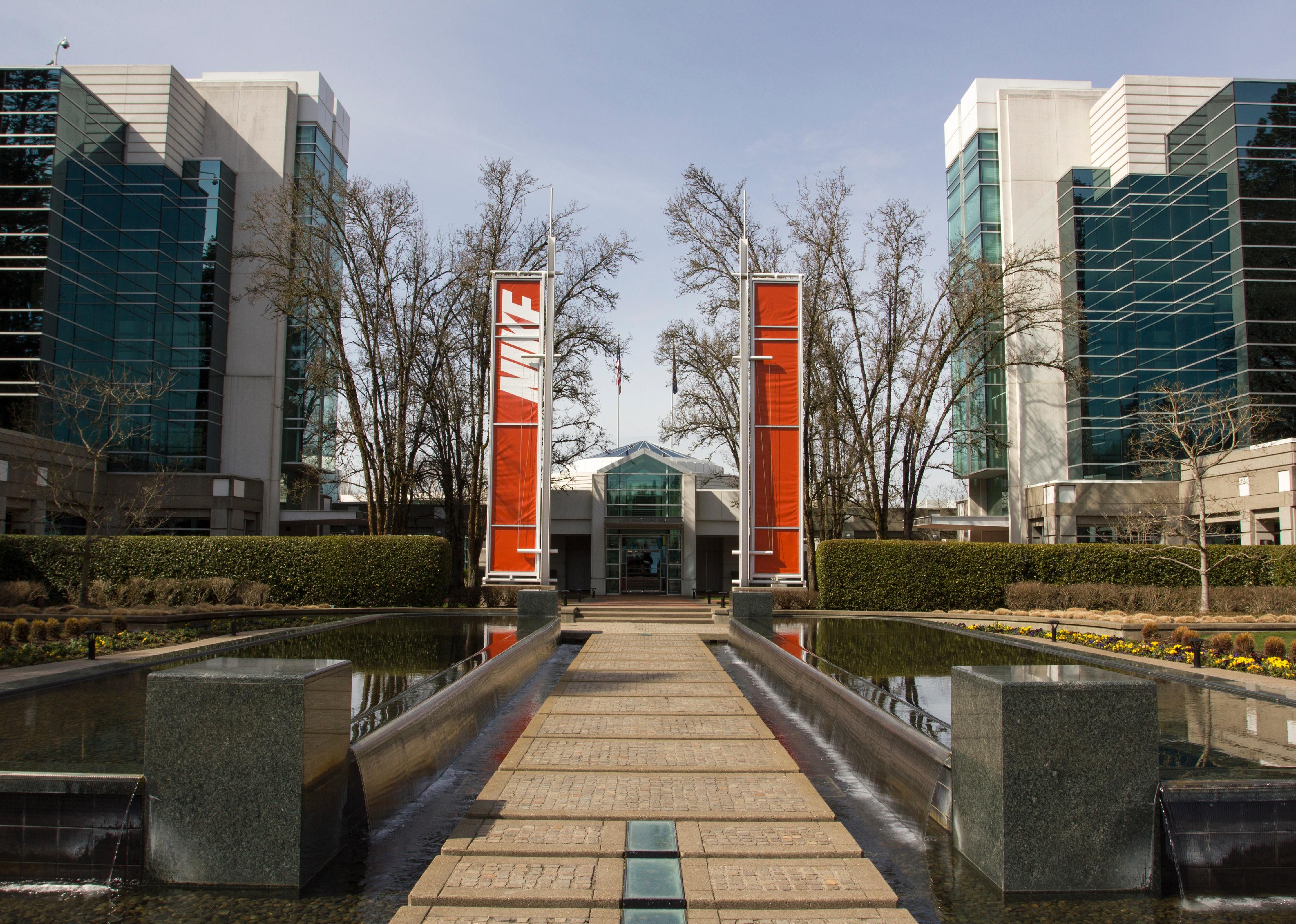 Corporate office buildings at Nike World Headquarters.