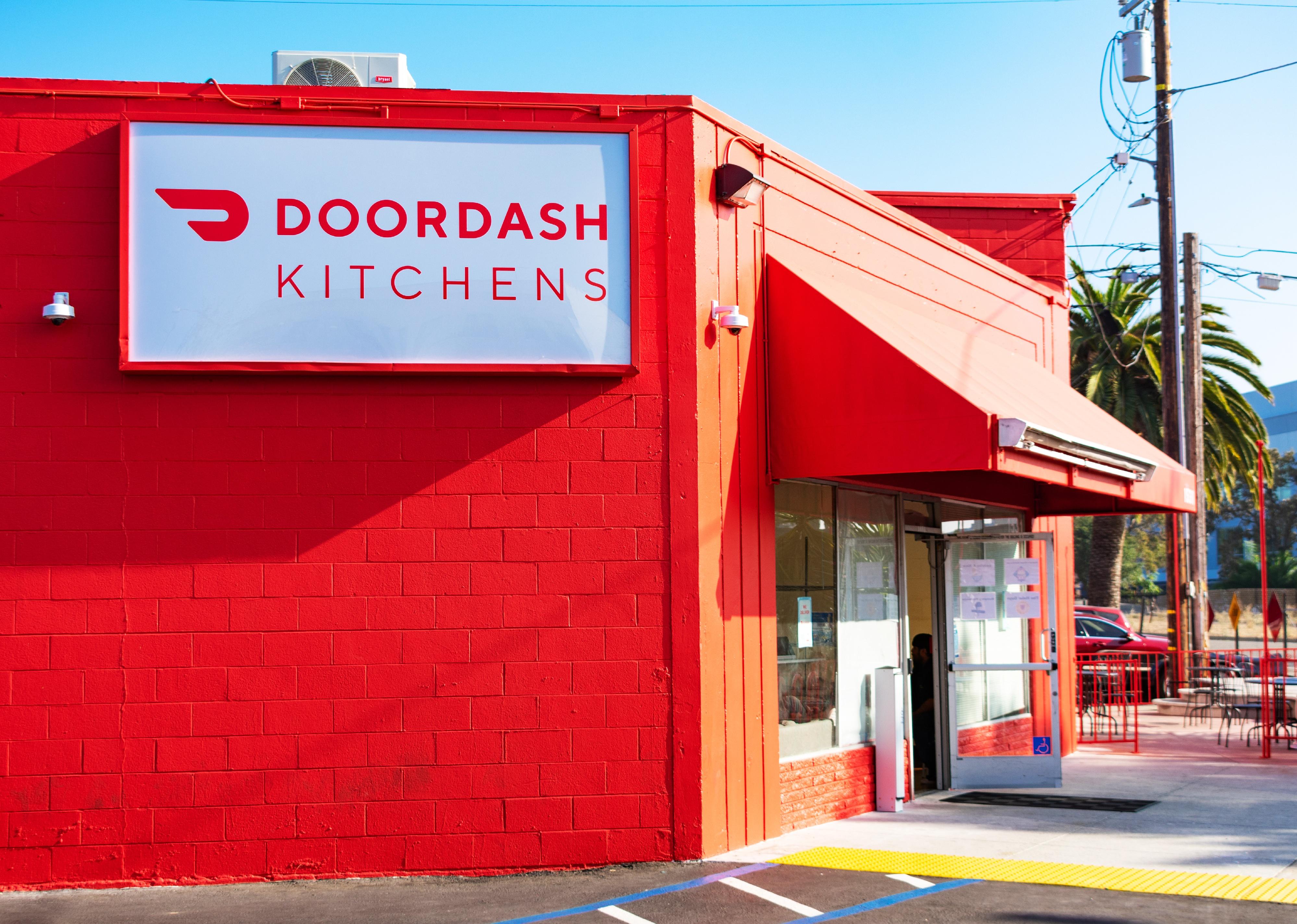 DoorDash kitchens storefront. 