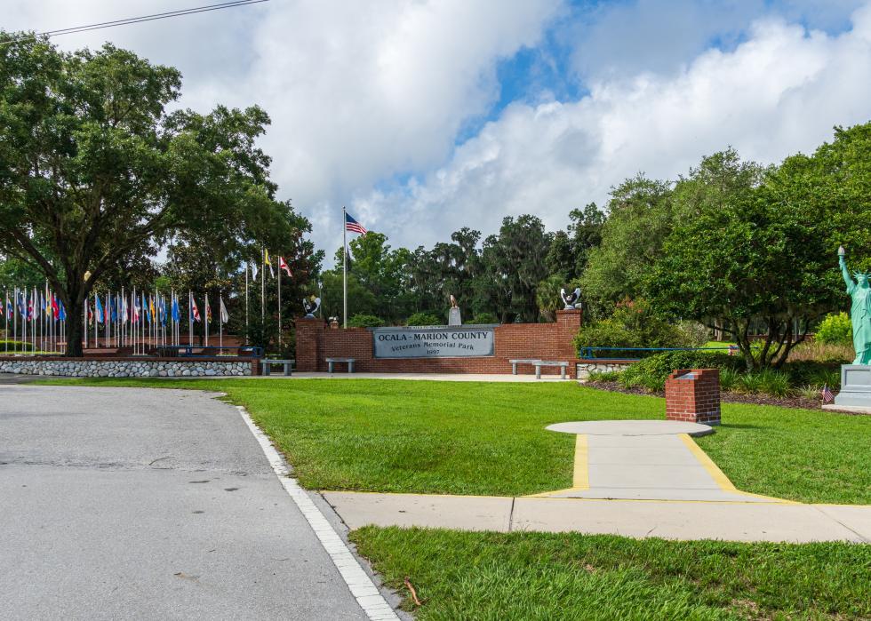 Ocala Marion County Veteran's Memorial Park.