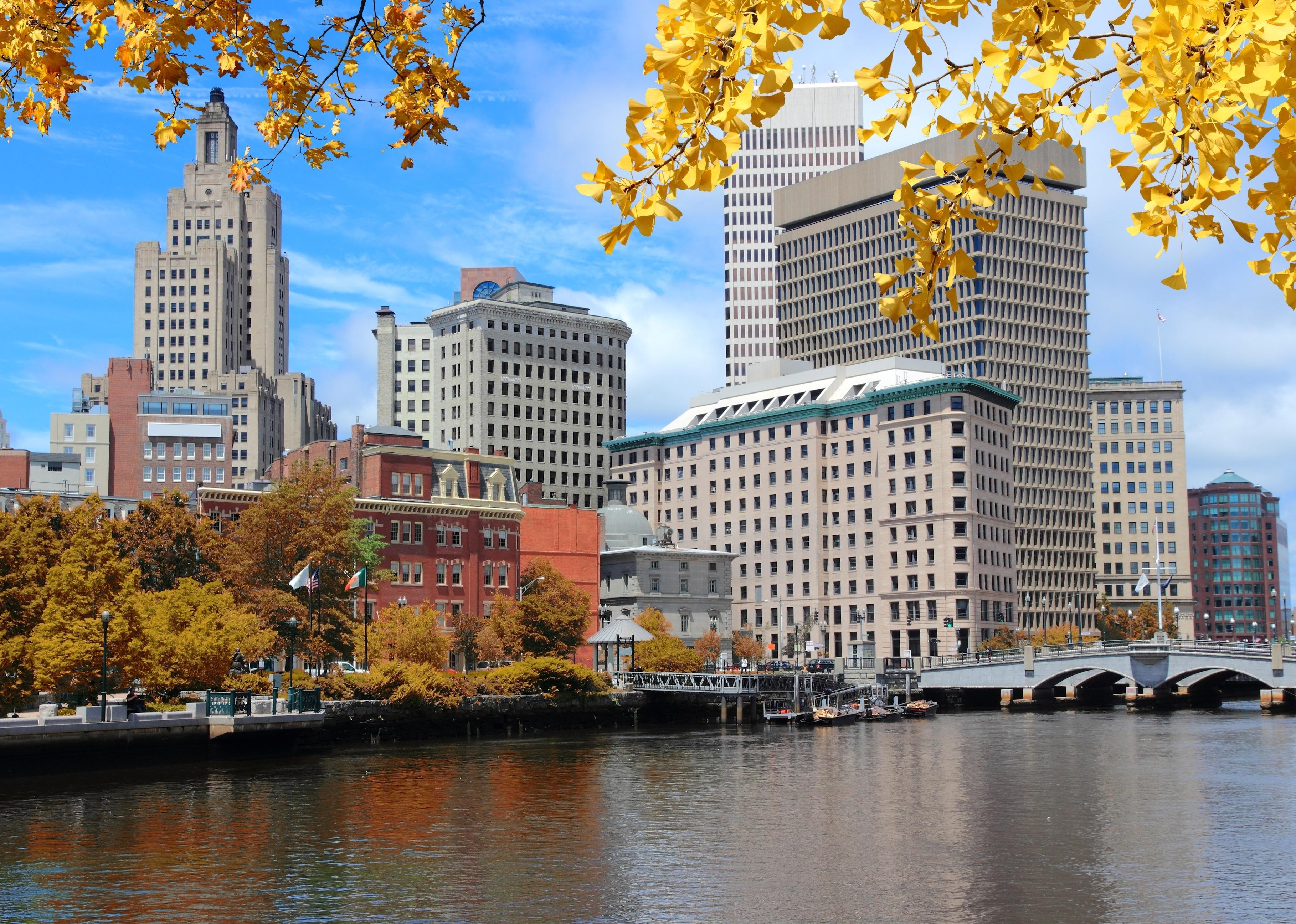 Skyline of Providence, Rhode Island.