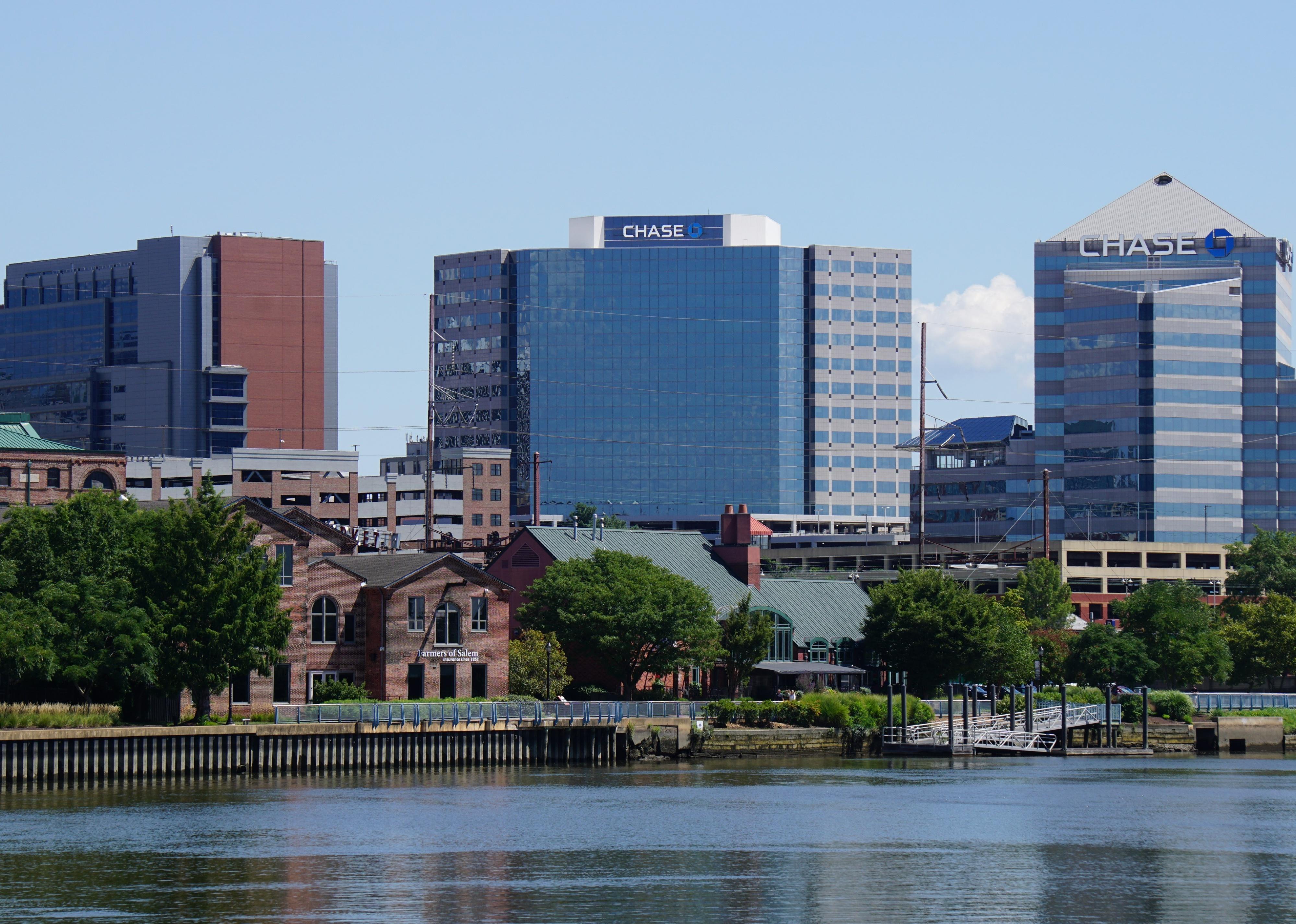 View of the skyline of downtown Wilmington.