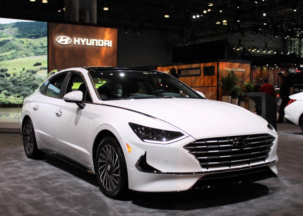 Hyundai Sonata on display at the New York Auto Show.