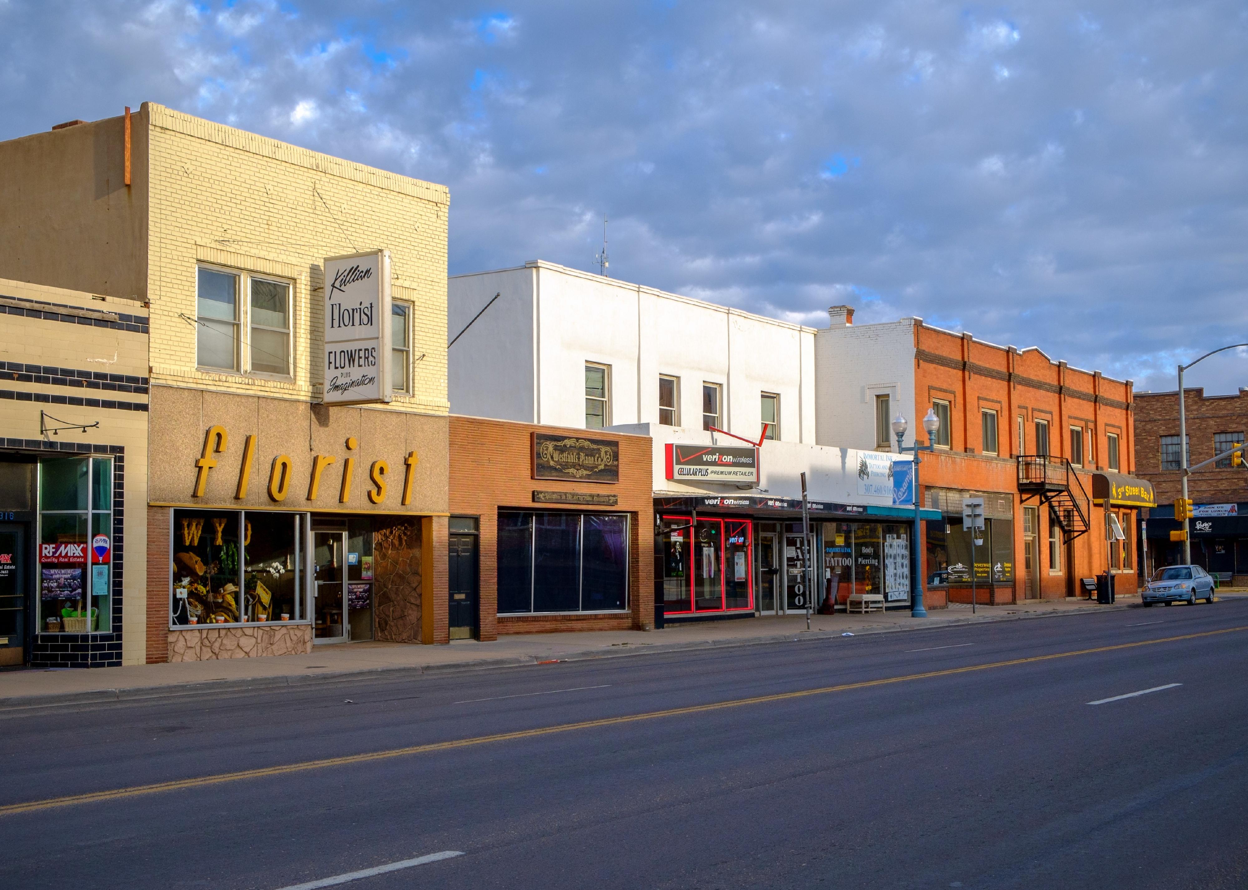 Quiet morning in historic downtown Laramie.