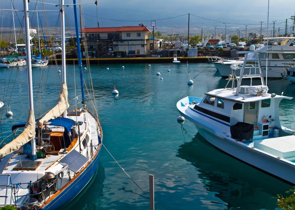 Honokohau Marina and Small Boat Harbor.