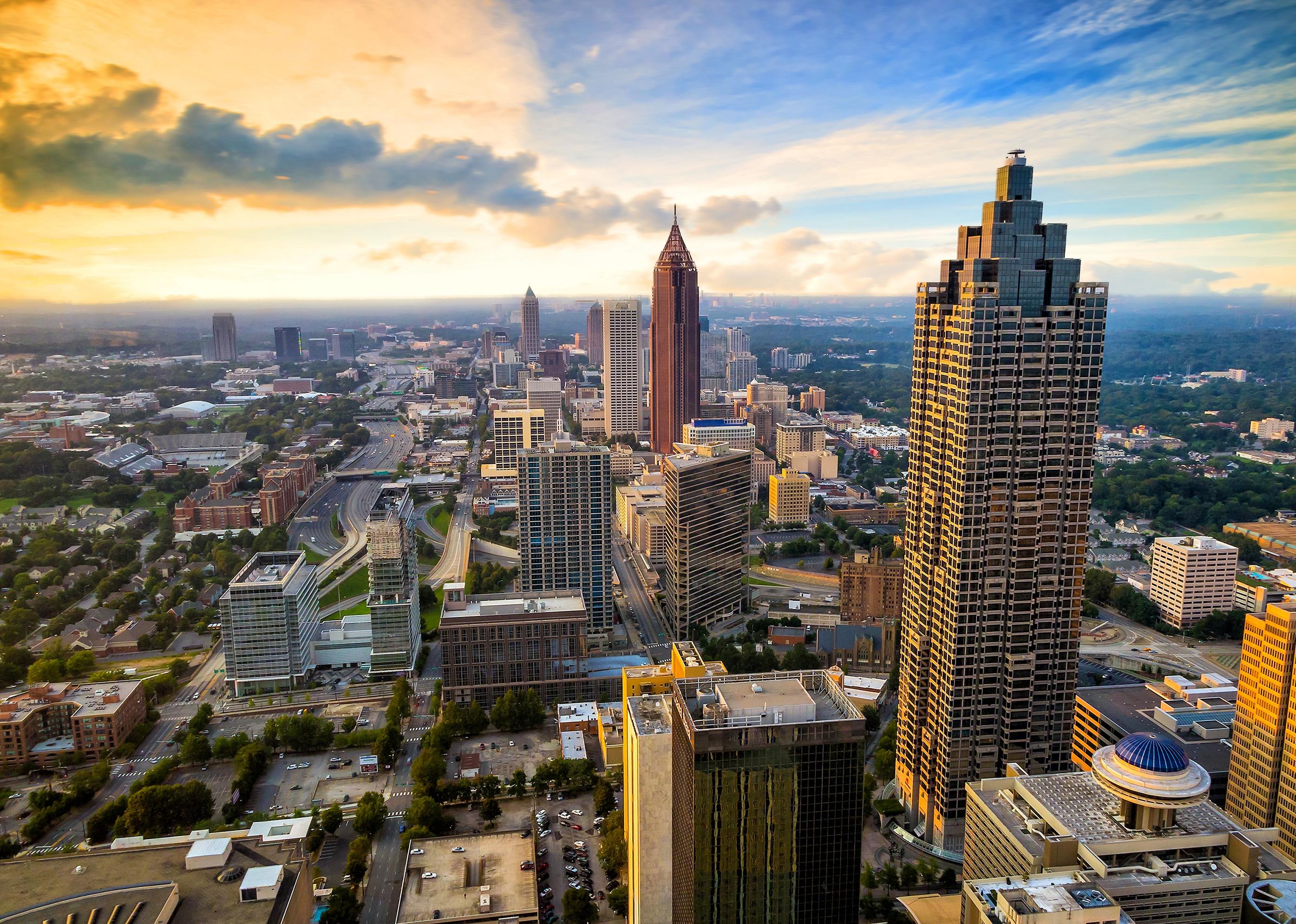 Skyline of downtown Atlanta, Georgia, USA.