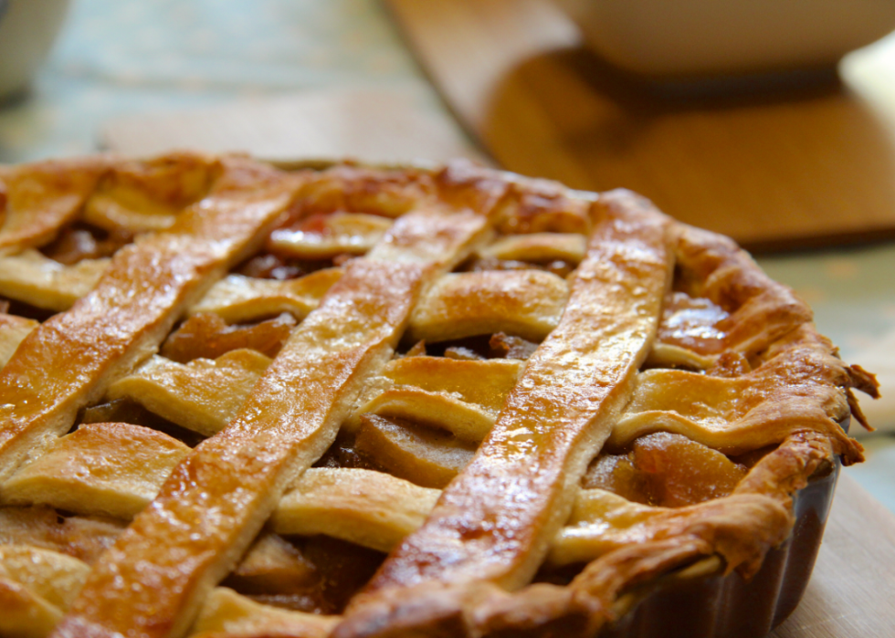 An apple pie.