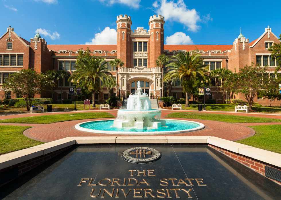 Westcott fountain on Florida State University campus