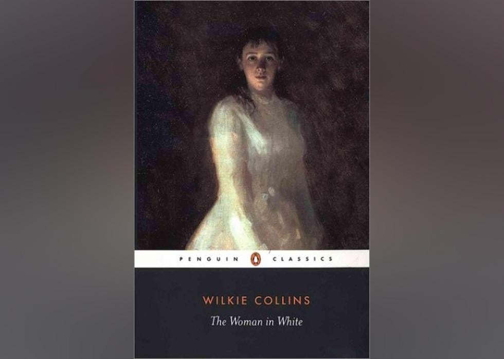 The cover features an oil painting of a young woman posed in a white dress.