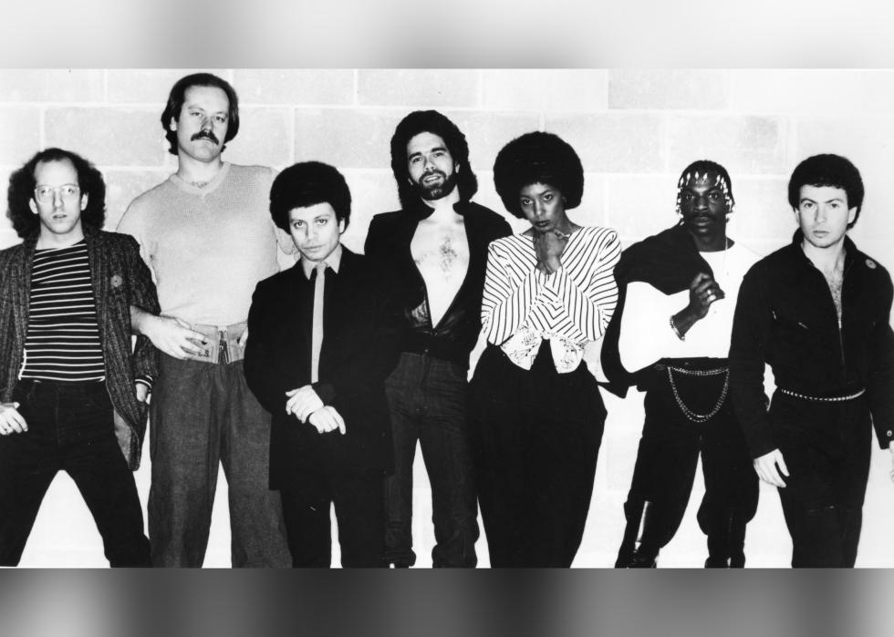  Members of the disco group Lipps Inc. pose for a portrait.