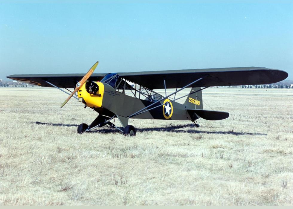 Pictured: Piper L-4 Grasshopper at the National Museum of the United States Air Force