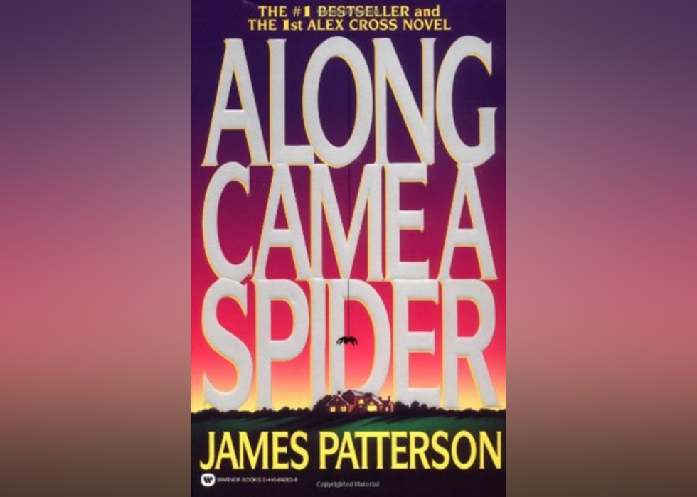 The illustrated cover shows an image of a lone farmhouse with a large car-sized spider climbing down its web from the sky. 