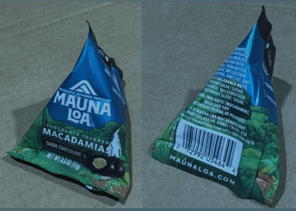 Package of macademia nuts.