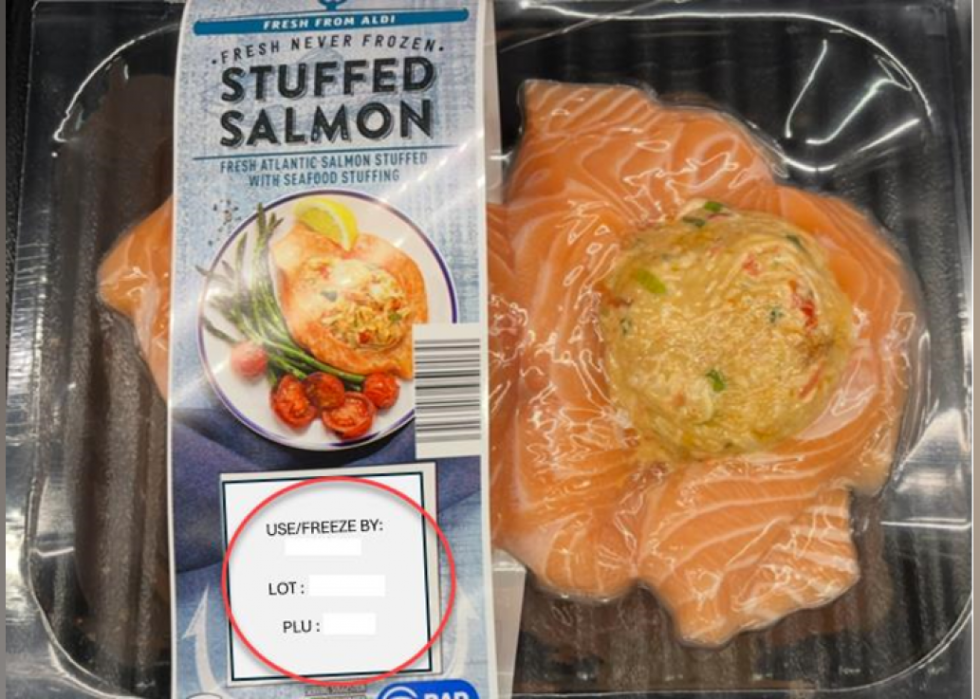 Stuffed salmon