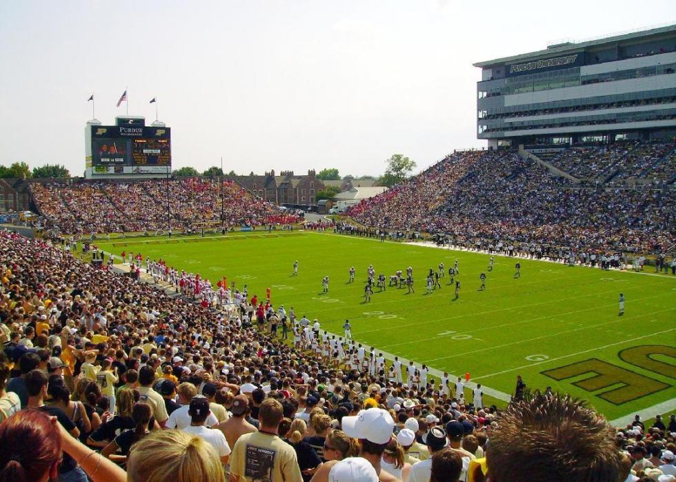 50 Largest College Football Stadiums Stacker