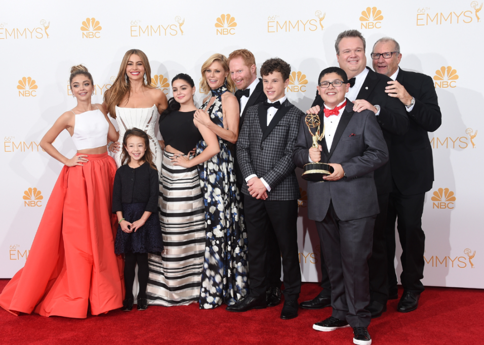 The cast of 'Modern Family' at the 66th Annual Primetime Emmy Awards.