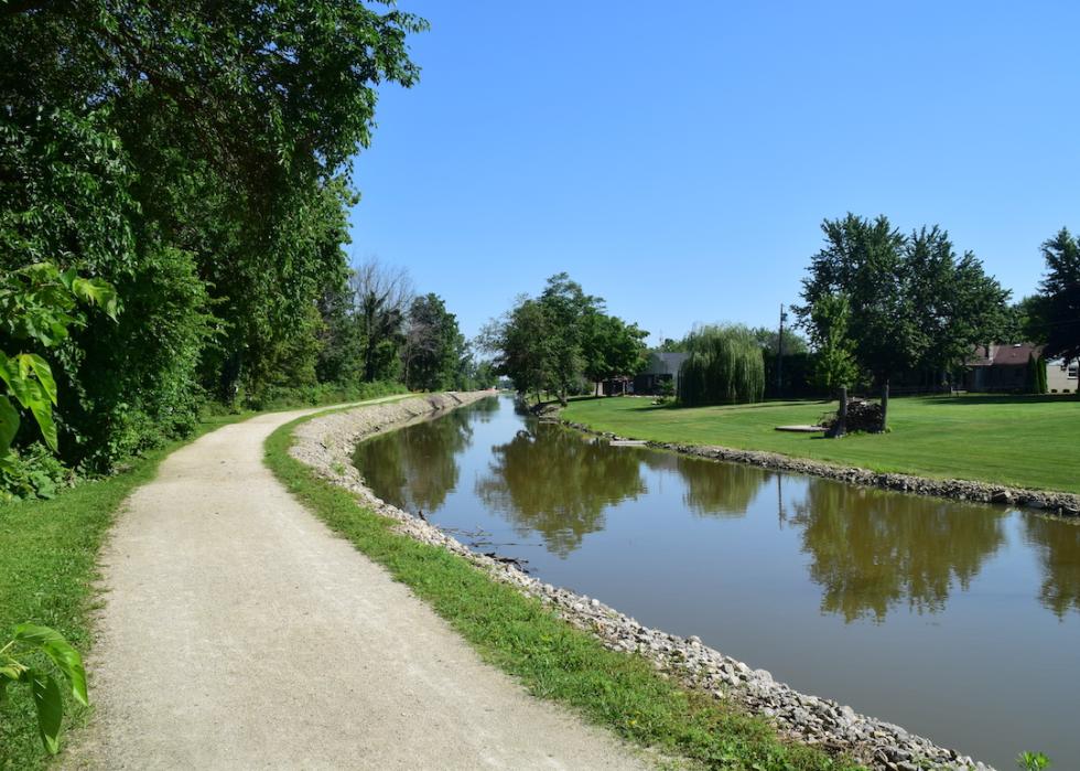 Southern bend of Erie Canal in New Bremen, Ohio.