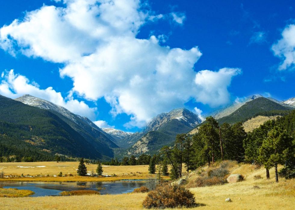 Mountain landscape in Denver, Colorado.