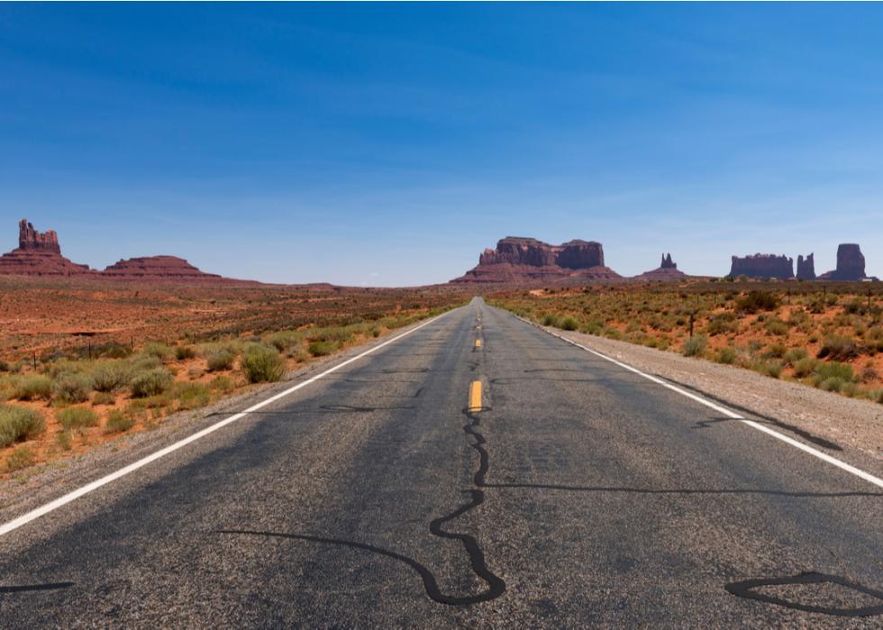 A scenic road in Utah