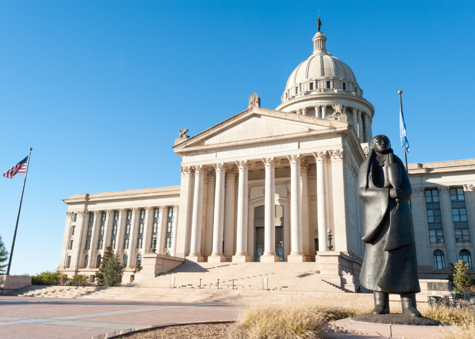 Oklahoma State Capitol in Oklahoma City.