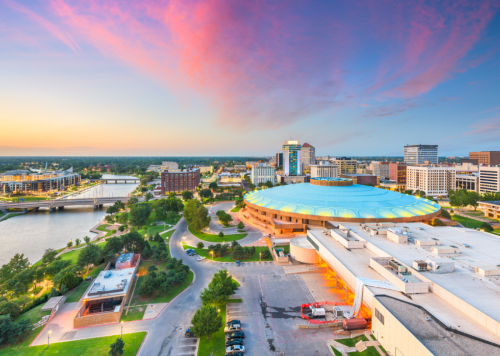 Buildings in downtown Wichita, Kansas.