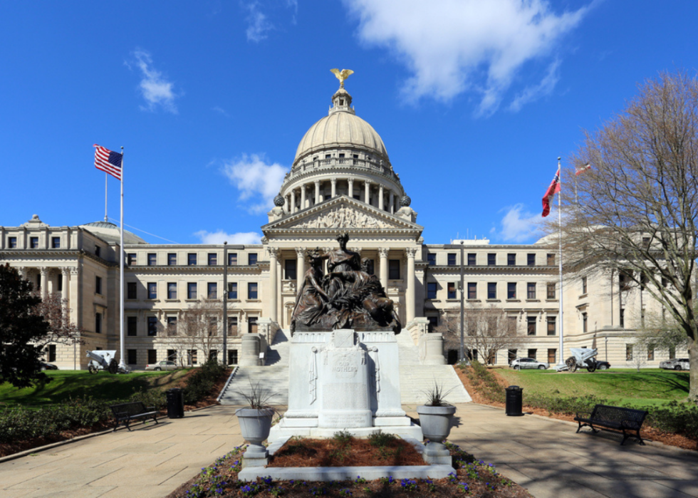 Mississippi State Capitol in Jackson, Mississippi.