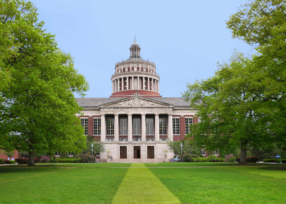 Rush Rhees Library at the University of Rochester.