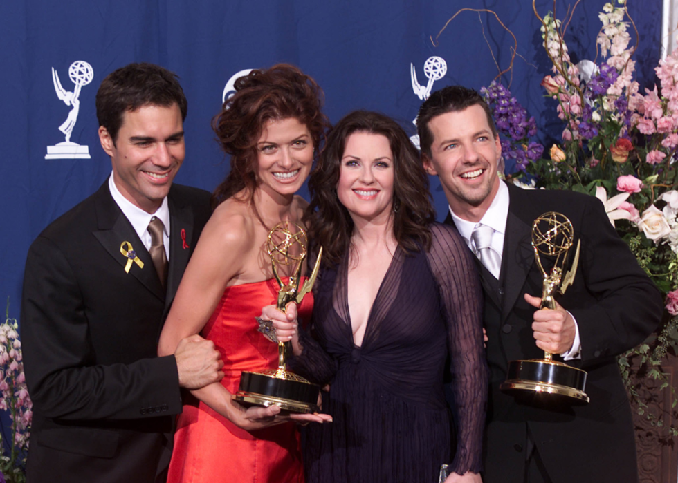 The cast of  'Will & Grace' at the 52nd Annual Primetime Emmy Awards.